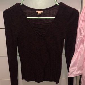 aeropostale right criss cross top